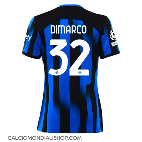 Maglie da calcio Inter Milan Federico Dimarco #32 Prima Maglia Femminile 2023-24 Manica Corta